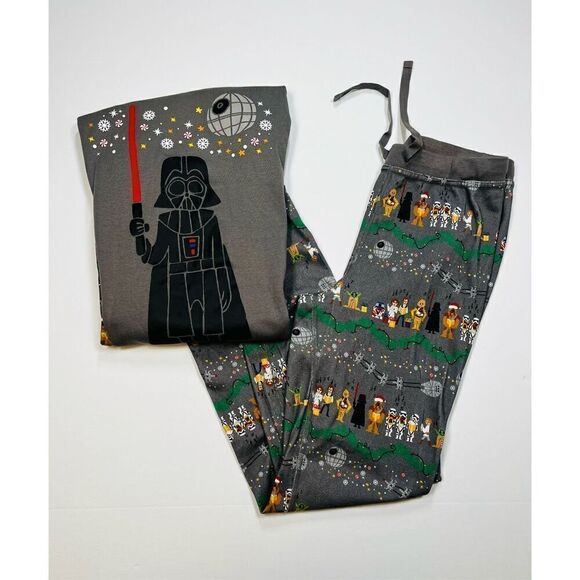 Hanna Andersson Darth Vader Holiday Star Wars OrganicPajama Set Women Size Small - Picture 1 of 10